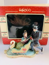 Enesco Treasury Of Christmas Victorian Sleigh Ride Ornament 1991 Vintage - £11.59 GBP