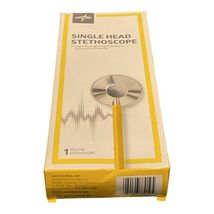 Medline Single Head Stethoscope Yellow MDS926108 – New in Box Lightweight image 2