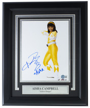 Aisha Campbell Jaune Ranger Encadré Signé 8x10 Puissance Photo Bas BD60638 - £100.79 GBP
