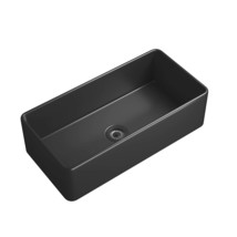 Matte Black Farmhouse Sink: Deep Apron - $631.99