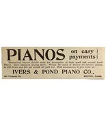 Ivers And Pond Piano 1894 Advertisement Victorian Musical Instrument 2 A... - $27.56 CAD