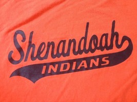 Vintage Shenandoah Virginia Elementary Indians 100% Cotton Orange T-Shir... - $24.99
