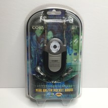 Coby Dynamic Bass Boost System Black CX-7 AM/FM Radio Mini Pocket Radio Earbuds - £20.14 GBP