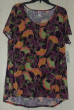Nwt Womens Lu La Roe Pretty Floral Print Classic T Shirt Size Xl - £21.97 GBP