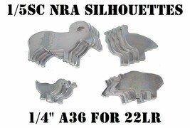 1/5sc. NRA/IHMSA Metallic Silhouette Targets - 20pc Small Bore Rifle 22L... - $73.99