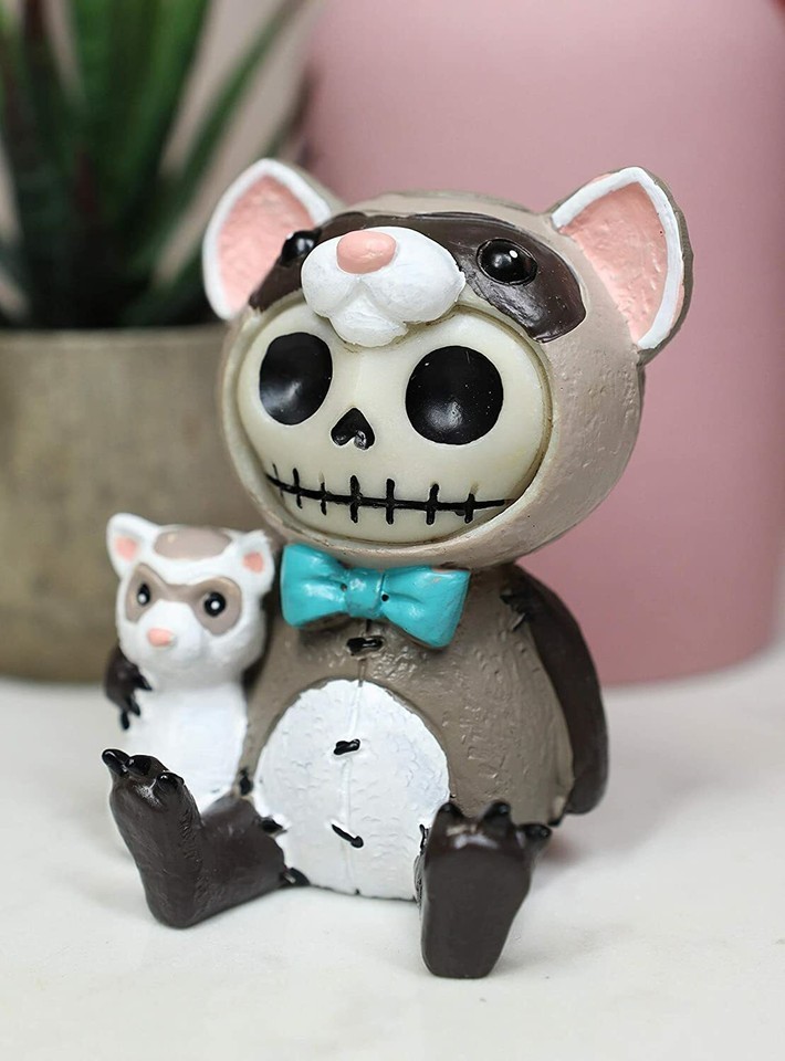 Ebros Furrybones Ferris Figurine in Ferret Costume 3 Inch Tall Collectible - $14.99