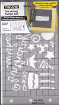 Fiskars. Birthday Wishes Stencil - $5.00