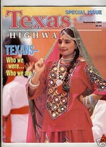 TEXAS HIGHWAYS MAGAZINE SEPTEMBER 1993 TEUTONIC TEXANS BLACK TEXANS LOS ... - $26.00