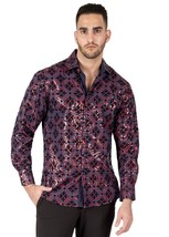 Bespoke Colonial Crest Long Sleeve Dress shirt - Navy - $79.00