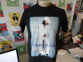 Vintage 90&#39;s Terry Clark 1998 Band Tee Concert Tour T Shirt Size L - £19.43 GBP