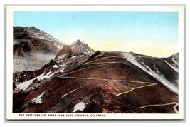 Swtichbacks On Pike&#39;s Peak Auto Highway Colorado CO UNP WB Postcard S15 - £3.16 GBP