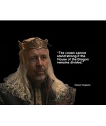 HOUSE OF DRAGON VISERYS TARGARYEN  &quot;CROWN&quot; QUOTE PUBLICITY PHOTO VARIOUS... - $6.47 CAD+