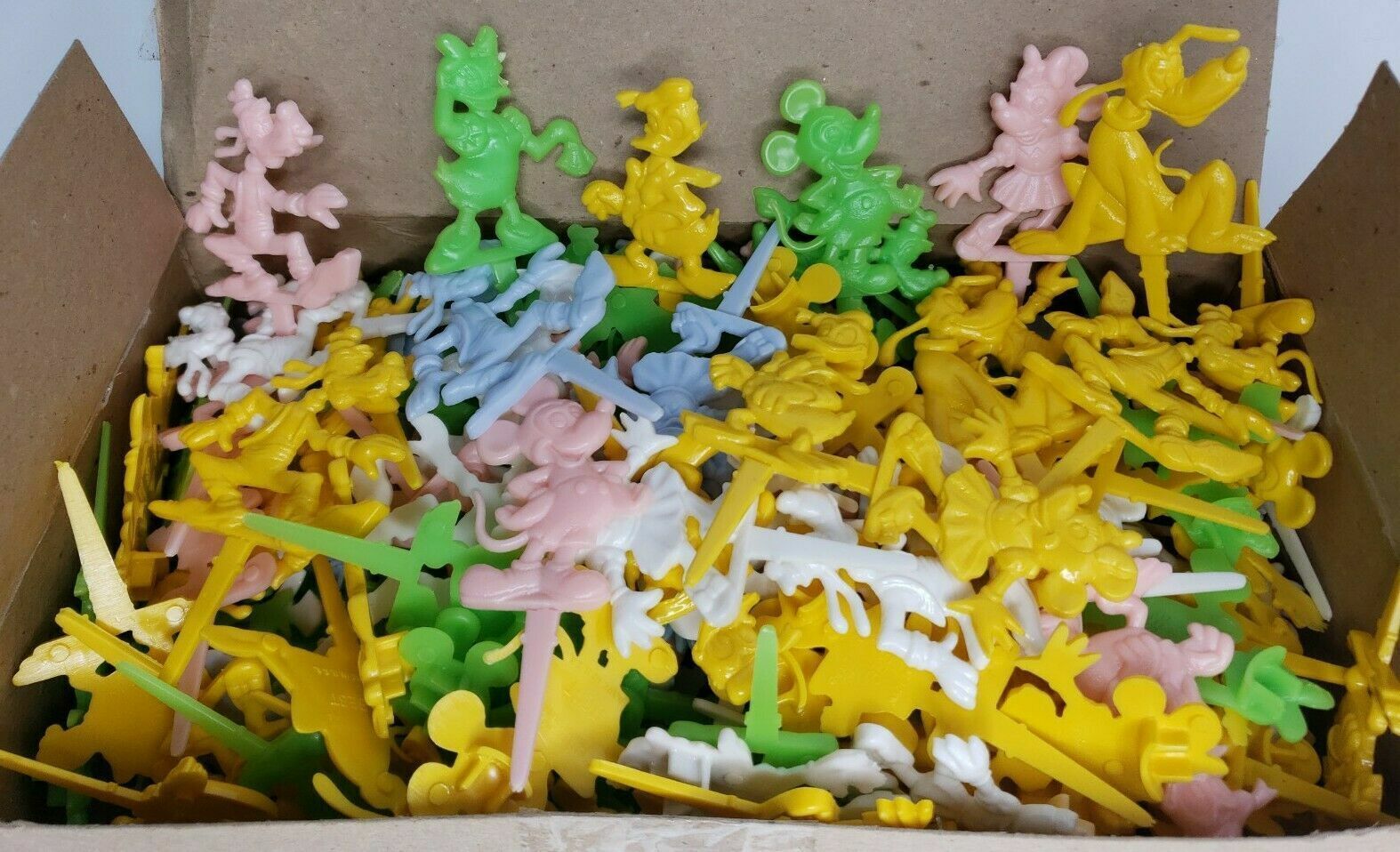 144 Vintage 1950 Licensed Disney Character Cake Toppers New in Box V3 - $32.99