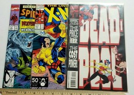 Lot Of 3 Marvel Comic Books Spiderman #11 Xmen #277 Deadpool Circle Chase #2 C1 - £6.72 GBP