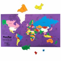 World Map and Countries Learning Aid Educational Toy Jigsaw Puzzle Age 4 &amp; above - £27.25 GBP