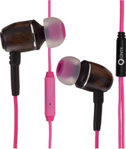 Onyx Noise Cancelling in-Ear Wired Headphones with Mic Wood PinkGREAT GIFT ID... - £23.59 GBP