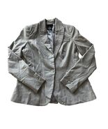 Metaphor Gray Blazer Long Sleeve Flat pockets One Button Size 2 Career Work - $31.73 CAD