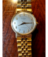 Vintage Mens Wrist Watch, 1960s Le Marc, Swiss, Gold Plated, Serviced, #8 - £52.71 GBP