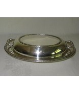 Oneida Ashby Oval Covered Serving Dish w Lid Vintage Silverplate 3690 - £23.34 GBP