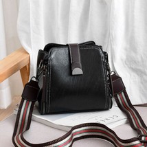 PU Female Shoulder Bags Women&#39;s Designer Messenger Bags Retro Stitching Ladies L - £30.62 GBP