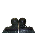 Bey Berk GLOBE SOLID BRONZE BOOKENDS Mother Earth  SCULPTURE Bey Berk - £79.89 GBP