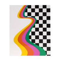 Continental Good Times 2 Pocket Paper Folder Checkered Wave School Supplies - €1,55 EUR Continental Good Times 2 Pocket Paper Folder Checkered Wave School Supplies - €1,55 EUR