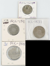 Saudi Arabia 4 coins 1937 1/4 Ghirsh 1959 2 Ghirsh 1928 1/2 Ghirsh - £98.10 GBP