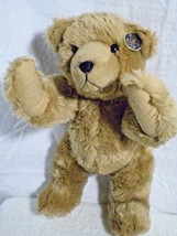 Knickerbocker Mr.Doodle Teddy Bear Plush #239 RARE 12&quot; Jointed Tan w/Button - £46.23 GBP
