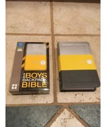 NIV BACK PACK BOYS BIBLE YELLOW CHARCOAL RED LETTER 2011 - $12.75