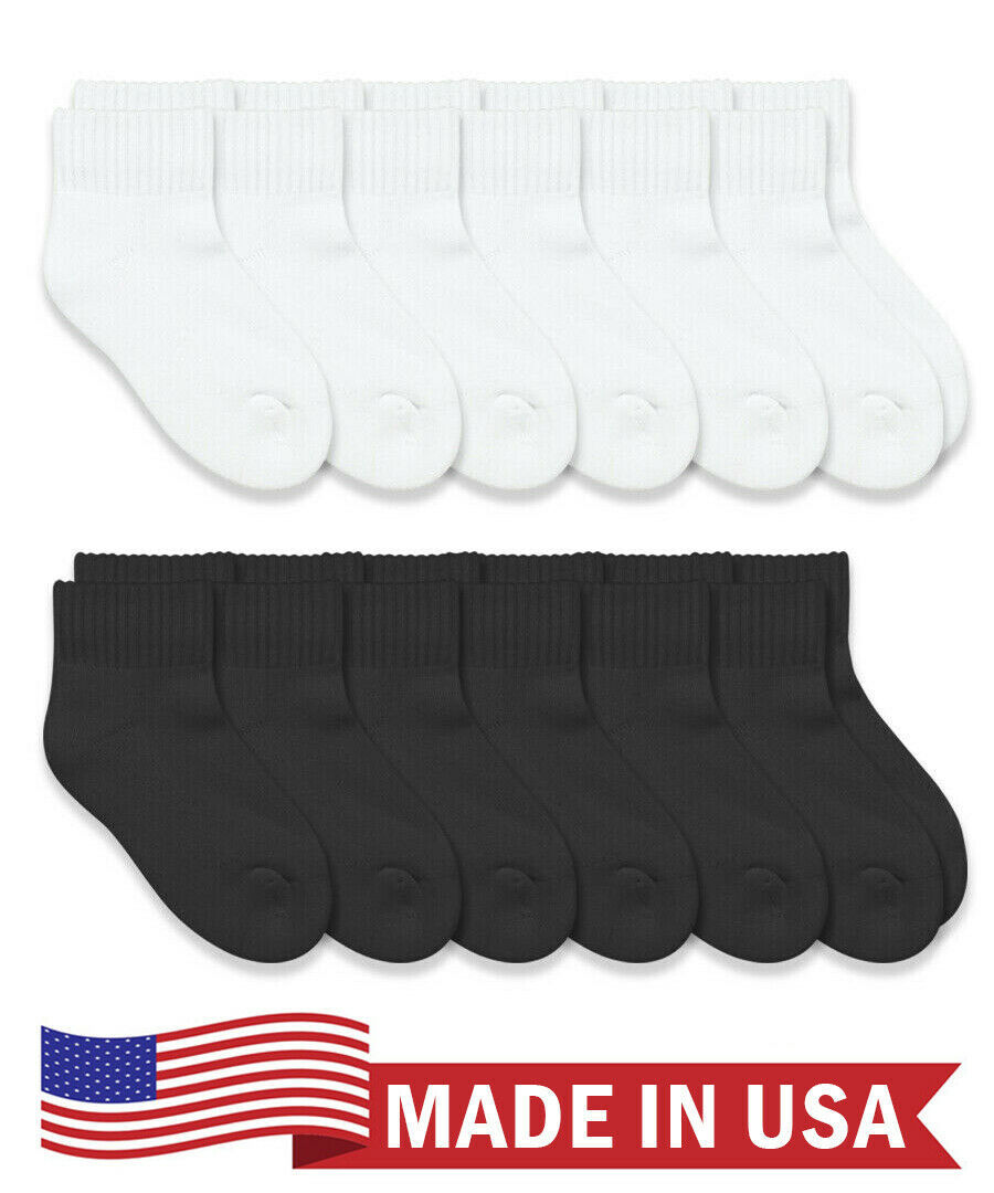 6 Pair Top Flite Mens Cotton Quarter Ankle Sport Athletic 81% Cotton Socks USA