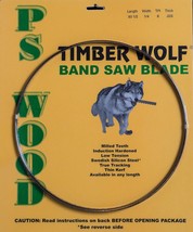 Band Saw Blade, Ps Wood Timber Wolf, 131 1/2 X 3/8 X 6 Tpi. - $54.95