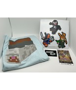 Bam! Jr. Minecraft Shirt (M) + extras- Yu-Gi-Oh Card pack, patch, stickers - $18.37