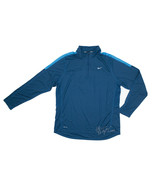 NWT Men NIKE Running 1/4 Zip Long Sleeve Teal Blue Dry Fit Active Shirt ... - £31.38 GBP