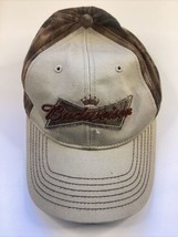 Budweiser Camo Hat Cap Adjustable Strapback Brown Official Product - £10.35 GBP