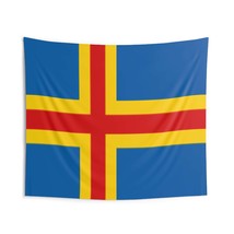 Aland Islands Country Flag Wall Hanging Tapestry - £51.93 GBP+