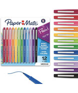 Pack of 12 Paper Mate Flair Felt Tip Pens Medium Point 0.7mm Assorted Co... - €11,64 EUR