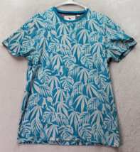 Ted Baker London Tee Shirt Men Small Blue Elephant Print Short Sleeve Round Neck - £21.83 GBP