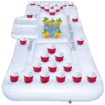 Inflatable Pool Floating Table Party Barge Bear Pong Mat - $74.00