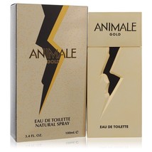 Animale Gold by Animale Eau De Toilette Spray 3.4 oz for Men - $45.23