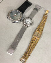 Three Assorted Wrist Watches For Parts Repair Only Sean John Vivani Regis AS IS - £6.85 GBP