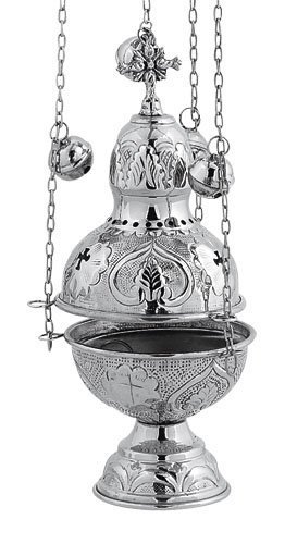 Primary image for Nickel Plated Christian Church Thurible Incense Burner Censer (9394 N)