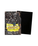 1 pack of 60 Dragon Shield Black Matte Small/Japanese Sized Card Sleeves - $16.46 CAD