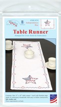 Jack Dempsey Stamped Table Runner/Scarf 15&quot;X42&quot;-Independence Day - £9.18 GBP