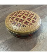 Vintage Realistic Cherry Pie Dessert 3 Wick Candle Detailed W/ Tin  - €12,25 EUR