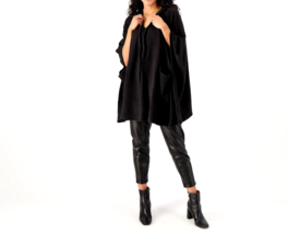 Cuddl Duds Fleecewear, Stretch Hooded Blanket Wrap - Black, One Size Missy - £23.73 GBP