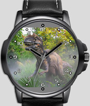 Metriacanthosaurus Dinosaur In Jungle Unique Trendy Wrist Watch UK FAST - £42.66 GBP