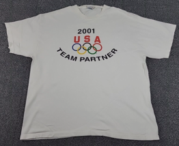 USA Olympic Team Partner Shirt Men&#39;s XL 46-48 Vintage 2001 Games American Sports - £12.36 GBP