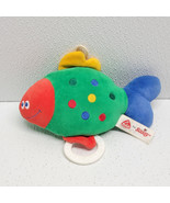 Vintage Fehn Sassy Baby Musical Fish Plush Green Blue Red Yellow Polka-dot - €107,97 EUR
