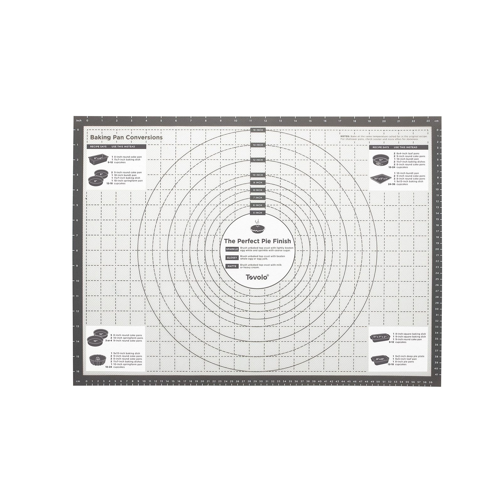 Tovolo Pro-Grade Sil Pastry Mat w/Reference Marks for Baking, Food and Meal Prep - $23.50