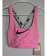 Nike Swim Women&#39;s Size Small Sports Bra Tank Pink &amp; Black Stretch Comfort - $32.77 CAD
